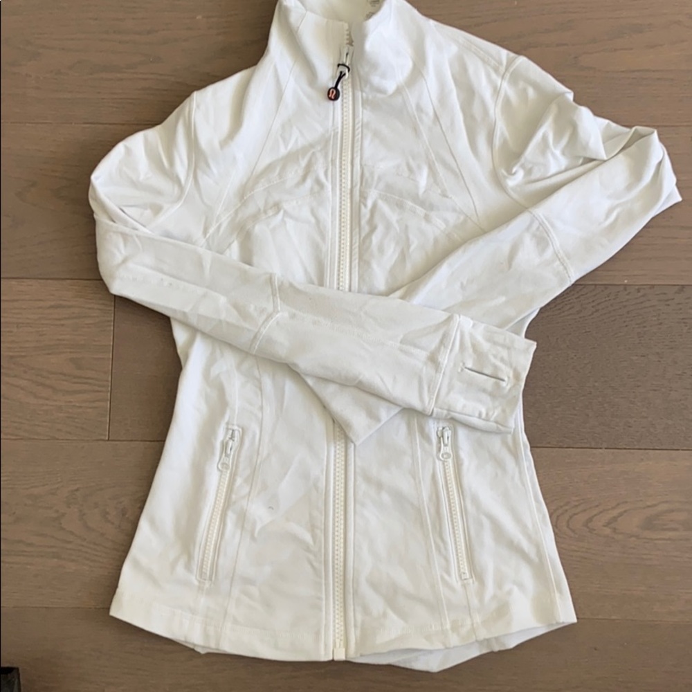 Lululemon White Zip-up